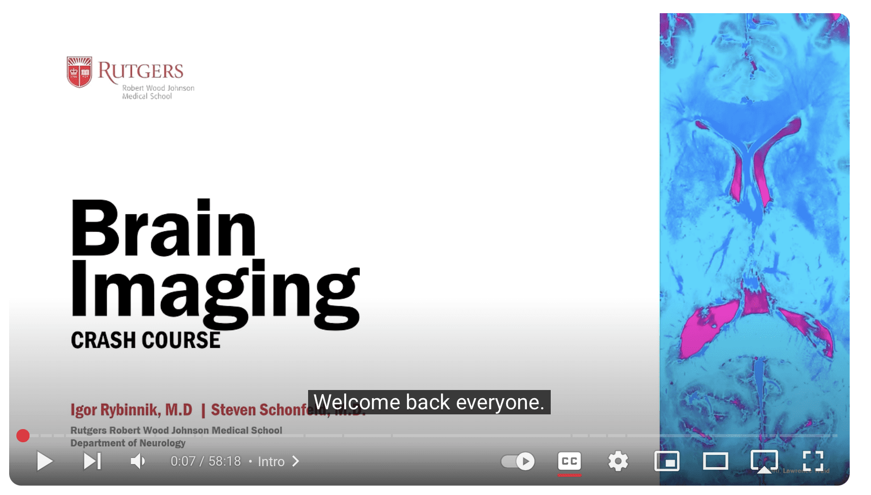 Neuroradiology Crash Course